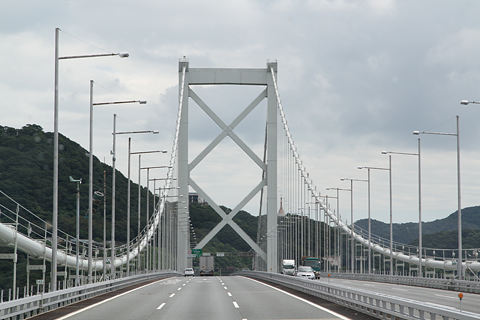中国バス「広福ライナー」からの車窓　関門橋