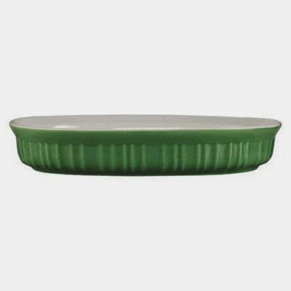  Corningware 23 Ounce Ceramic Baking Dish - Green