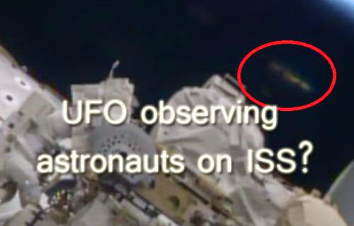 Nasa Astronauts Appear Being Observed By A Ufo During Their Spacewalk On Iss