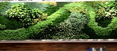 Green wall at Charles de Gaulle airport