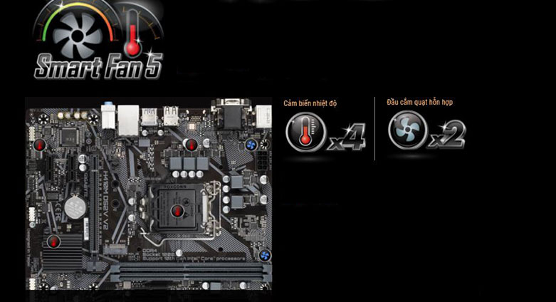 Bo mạch chính/ Mainboard Gigabyte H410M-DS2V V2| Hỗ trợ RAM 2 khe DDR4