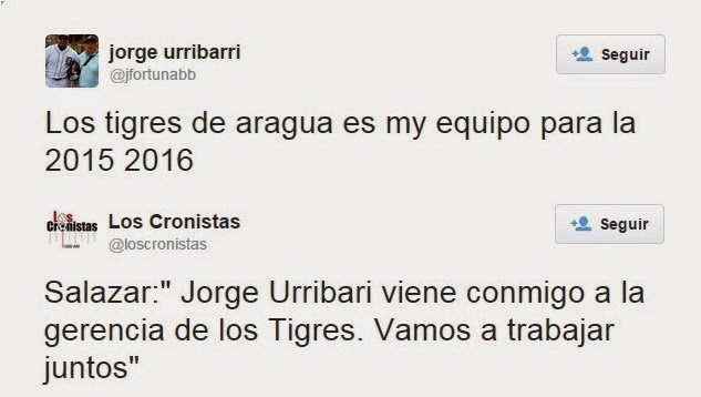 Jorge Urribarrí será parte de la gerencia de los Tigres de Aragua Jorge%2520u