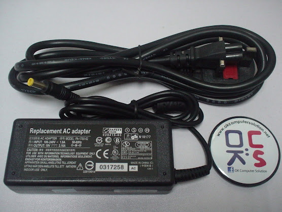 New Charger Adapter 3.16A for Samsung Laptop