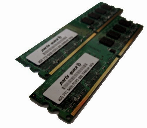  4GB Kit 2 X 2GB DDR2 Memory for Dell Optiplex 755 760 GX280 Ultra Small Form Factor Desktop PC2-6400 240 pin 800MHz NON-ECC DIMM RAM (PARTS-QUICK BRAND)