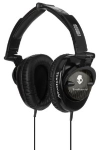  Skullcandy SCS-SCBP3.5 Skullcrushers Subwoofer Stereo Headphones (Black Pinstripe)