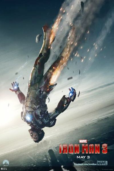 A poster from Hollywood movie 'Iron Man 3'.