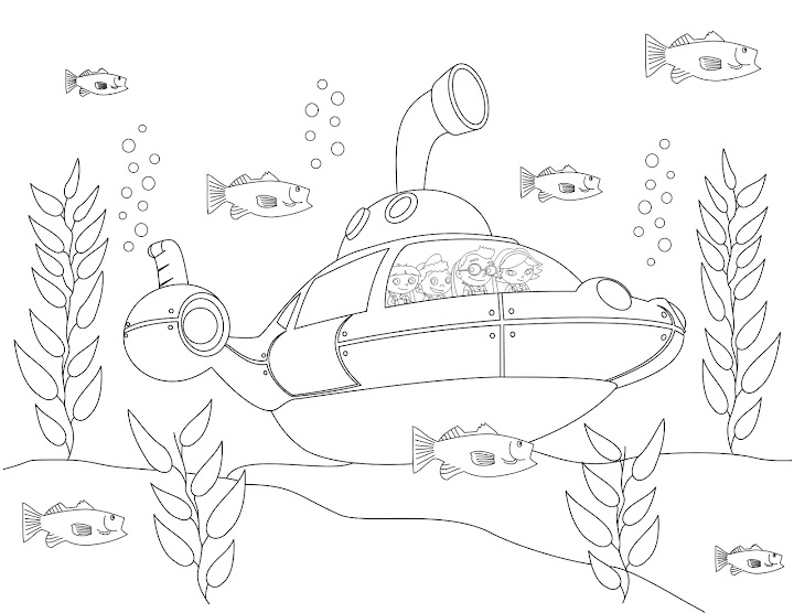 underwater coloring book pages - photo #45