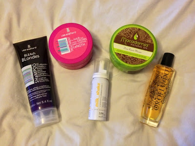 hair blonde contioning damaged hair repair masque macadamia dry