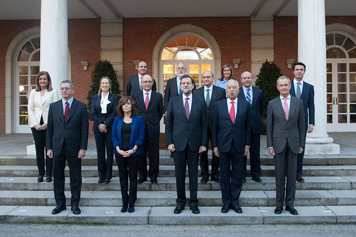 Spain's PM Rajoy and Cabinet