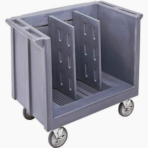  Cambro Adjustable Tray  &  Dish Cart: Black