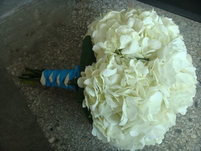 hydrangea wedding bouquet. White Hydrangea Wedding Flower