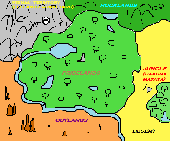 el mapa de pridelands? Map