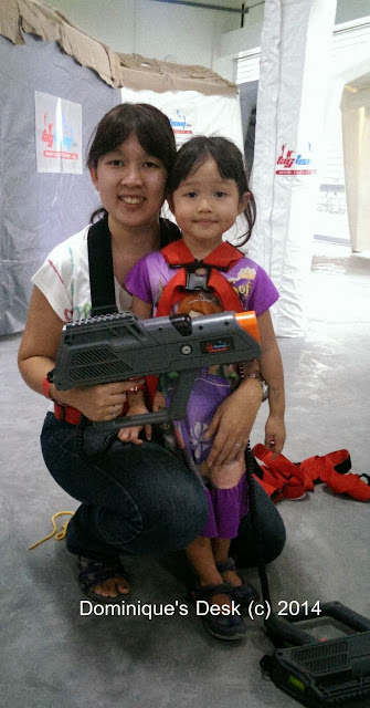 Tiger girl and me at Laser Tag