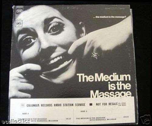 Marshall Mcluhan The Medium Is The Message Mlp 1967 Usa