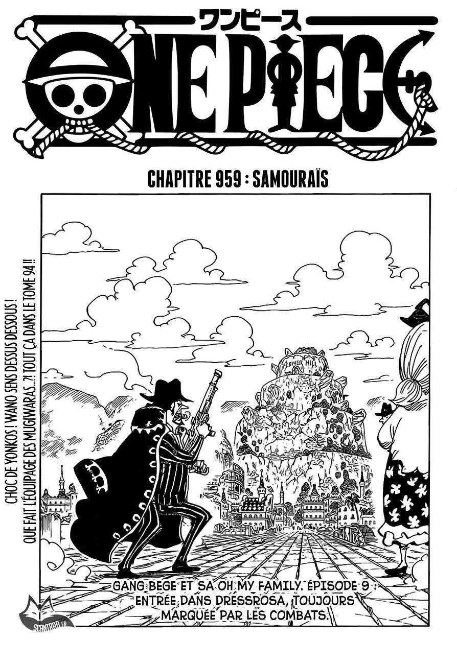 One Piece Chapitre 959 - Page 1