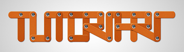 Texto em madeira no Photoshop - resultado final Texto em madeira no Photoshop - resultado final