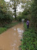 Floods on the lane out of Trimingham