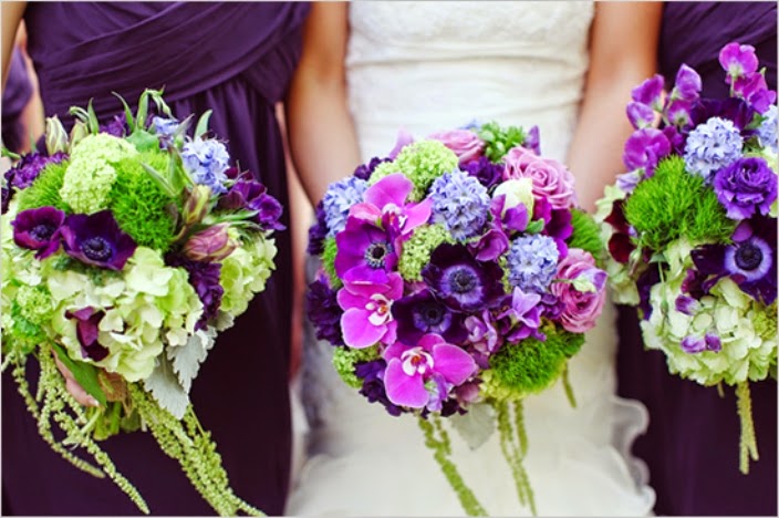 purple wedding jewelry