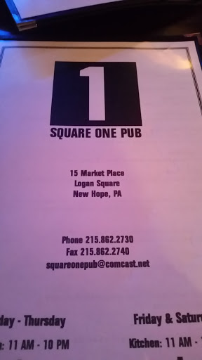 Gastropub «Square One Pub», reviews and photos, 15 Market Pl, New Hope, PA 18938, USA