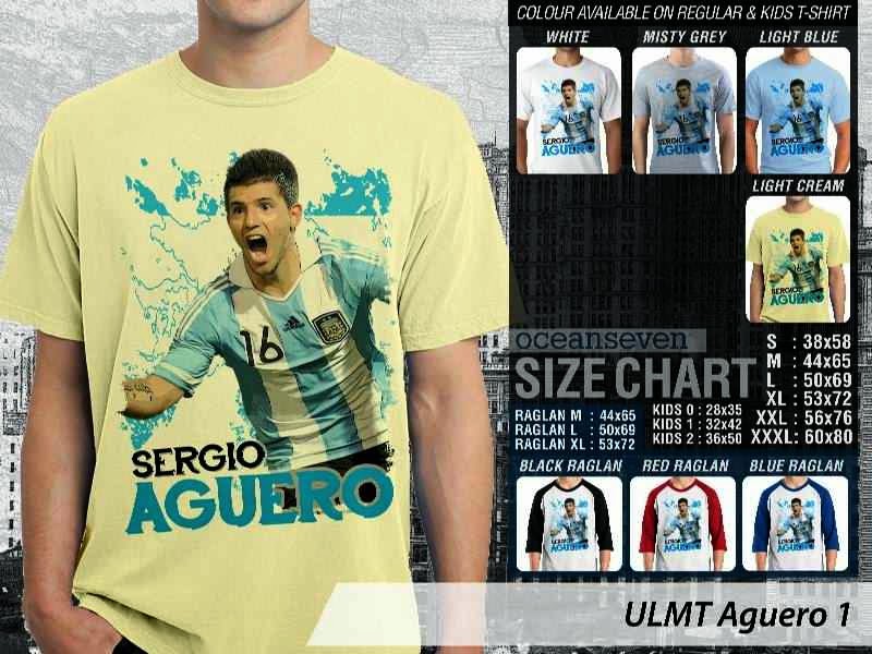 Kaos bola Aguero 1 piala dunia