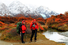 Paul and me on the way to Fitzroy