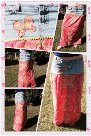 DIY: Jeans - Upcycling #1 Von der alten Jeans zum Sommer-Rock