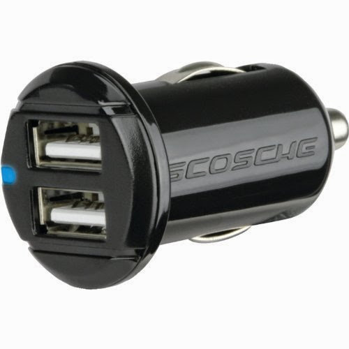  SCOSCHE USBC242M iPad/iPhone/iPod Lightning/Micro USB Car Charger - Car Charger - Retail Packaging - Black