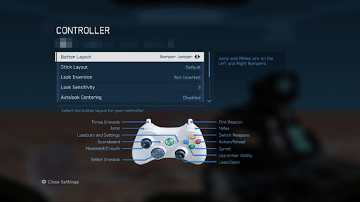 Halo 4 Button Layouts