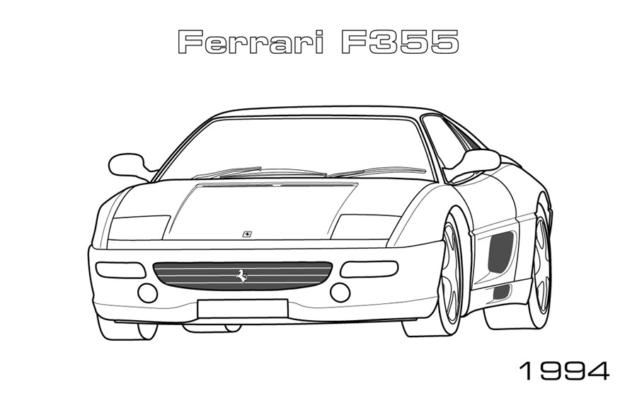 Download Road and Sports Cars - Car Coloring Pages
