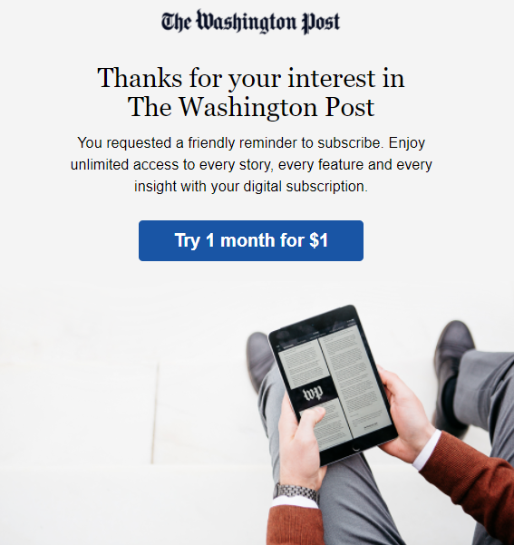 The Washington Post Subscription Email