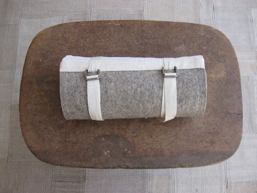 neatly rolled up