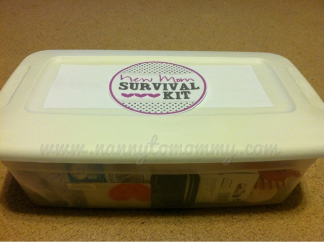 New Mom Survival Kit Tutorial