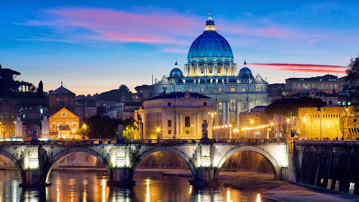 St. Peter's Basilica, Tiber River, Vatican City.jpg