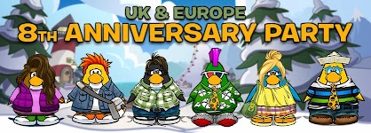 Club Penguin Blog: 8th Anniversary Party for Europe... with special guest!!