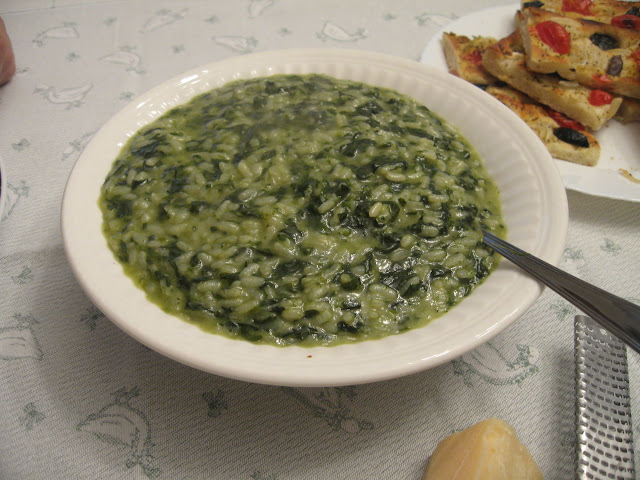 spinach risotto
