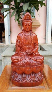 Tượng Quan Âm gỗ hương cao cấp - Mẫu TG01 Tượng Quan Âm gỗ hương cao cấp - Mẫu TG01