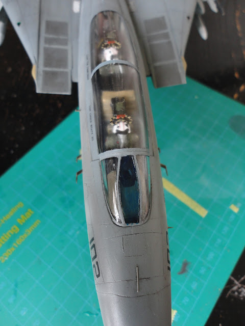 Hasegawa 1:48 F-14A+ Tomcat VF-74 'Bedevilers' (Using PT12, the F-14D CVW-14 kit) FINISHED DSC00829