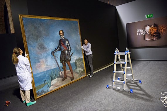 La muestra de Hernán Cortés incorpora un retrato del conquistador pintado por Zuloaga