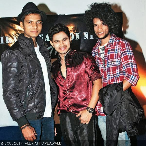 Ramees Azee, Niyas and Haneef Jayesh at a fashion event, held at a mall.