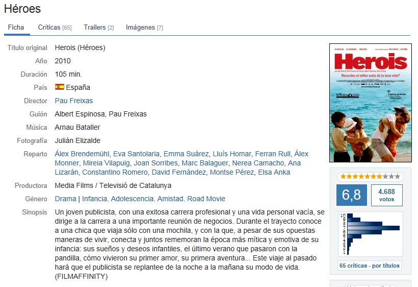 Heroes FICHA - Héroes (Herois) | 2010 | Drama. Infancia. Adolescencia. Amistad | BDrip m720p | cast.cat DTS-DD5.1 | 4,3 GB