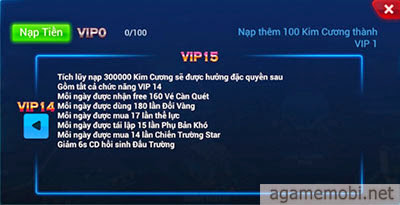 BangBang mobile Lên VIP15 dễ dàng