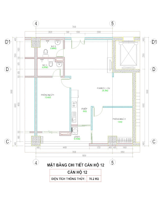 Căn hộ 12 Chung cư CT36 Xuân La Bộ Quốc Phòng Căn hộ 12 Chung cư CT36 Xuân La Bộ Quốc Phòng