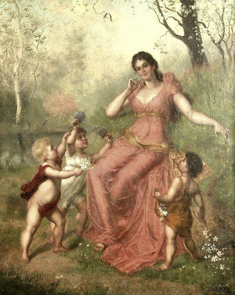 Hans Zatzka - Mother With Children