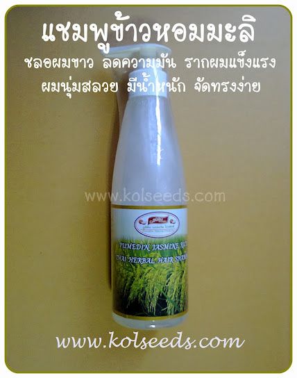 คลิกที่ภาพ 1 ครั้ง เพื่อชมภาพขยาย แชมพูข้าวหอมมะลิ ลดความมันบนหนังศีรษะ ช่วยให้ความชุ่มชื้นแก่หนังศีรษะ ไม่ทำให้ผมแห้งแตกปลาย ช่วยให้ผมมีน้ำหนัก จัดทรงง่าย รากผมแข็งแรง คลิก 2 ครั้งติดกัน (ดับเบิ้ลคลิก)เพื่อลดขนาดภาพลงเท่าเดิม แชมพูข้าวหอมมะลิ หอมกลิ่นมะลิ ชลอผมขาวก่อนวัย บำรุงรากผม อ่อนโยนต่อเส้นผมและหนังศีรษะ สระได้ทุกวัน ไม่ทำให้ผมแห้งแตกปลาย
