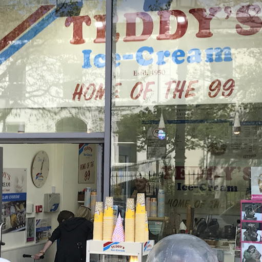 Teddys Ice Cream marine road logo