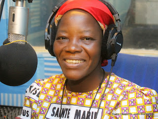 Sœur religieuse, Angelique Namaika le 26/09/2013 au studio de Radio Okapi à Kinshasa/Ph. John Bompengo