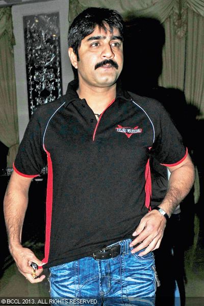 Srikanth attends CCL season 3 Telugu Warriors team announcement event, held in the city recently.