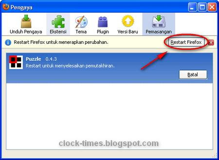 restart firefox