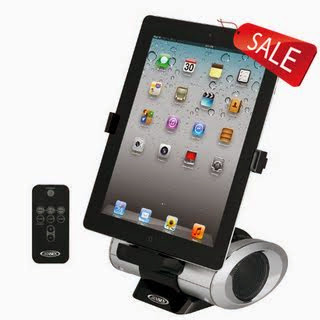 Jensen JiPS-270i Universal iPad/iPod/iPhone Docking Speaker Station with Custom App, Aux Line-In and Remote