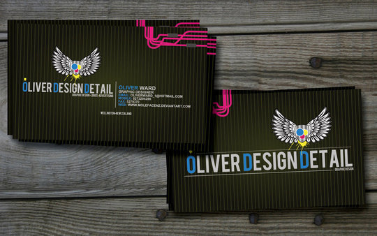 Business Card Design: MolefaceNZ - ODD BUSINESS CARD VERSION 2